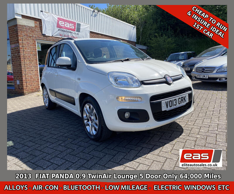 View FIAT PANDA 0.9 TwinAir Lounge Only 64,000 Miles