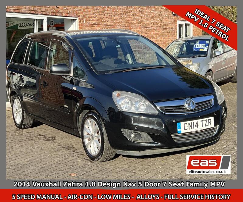 View VAUXHALL ZAFIRA 1.8 16V Petrol Design Nav