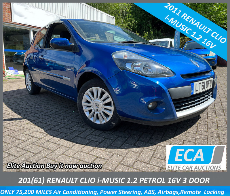 View RENAULT CLIO 1.2 16V I-MUSIC 3 DOOR HATCH IDEAL 1ST CAR