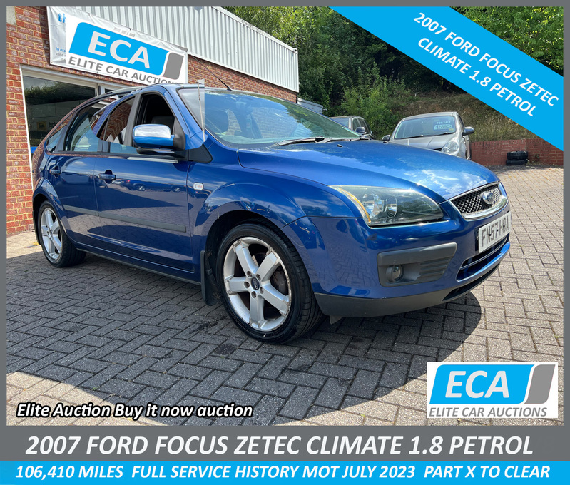 View FORD FOCUS ZETEC CLIMATE 1.8 PETROL AIR-CON CRUISE CONTROL HEATED FRONT AND REAR SCREENS