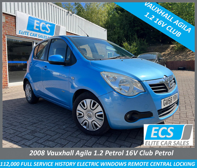 View VAUXHALL AGILA 1.2 16v CLUB PETROL ECONOMICAL MOTORING