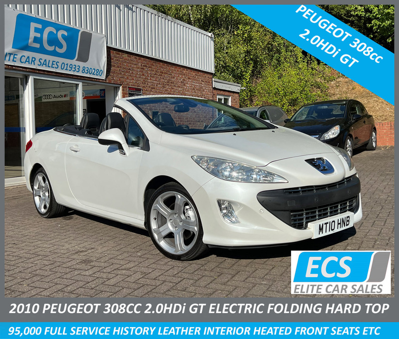 View PEUGEOT 308 2.0HDI CC GT FULL LEATHER TRIM FULL HISTORY ALLOYS CLIMATE ETC