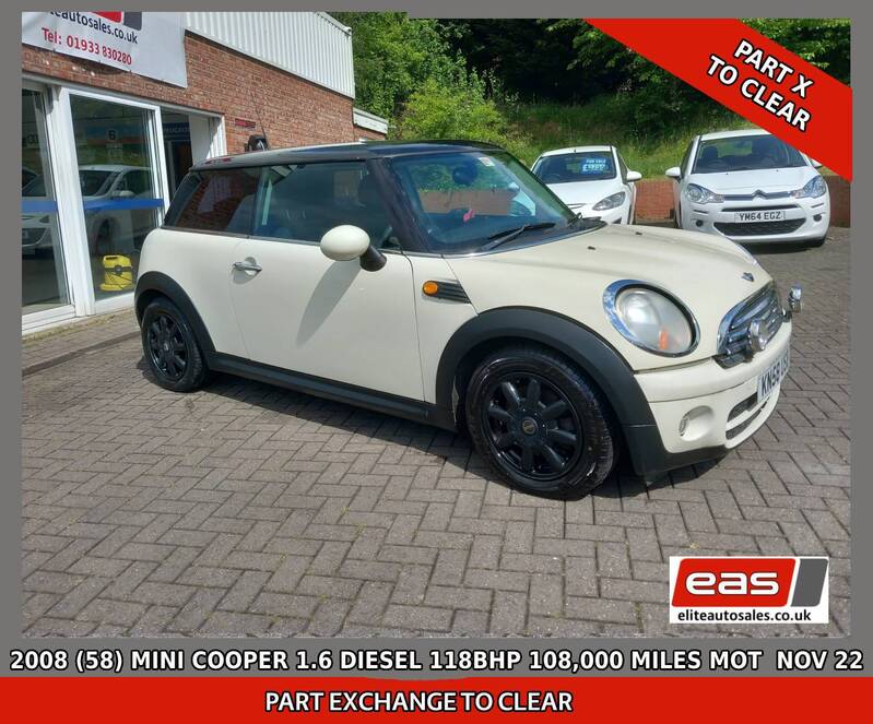 View MINI HATCH COOPER 1.6 DIESEL 118BHP 108,000 MILES WITH HISTORY