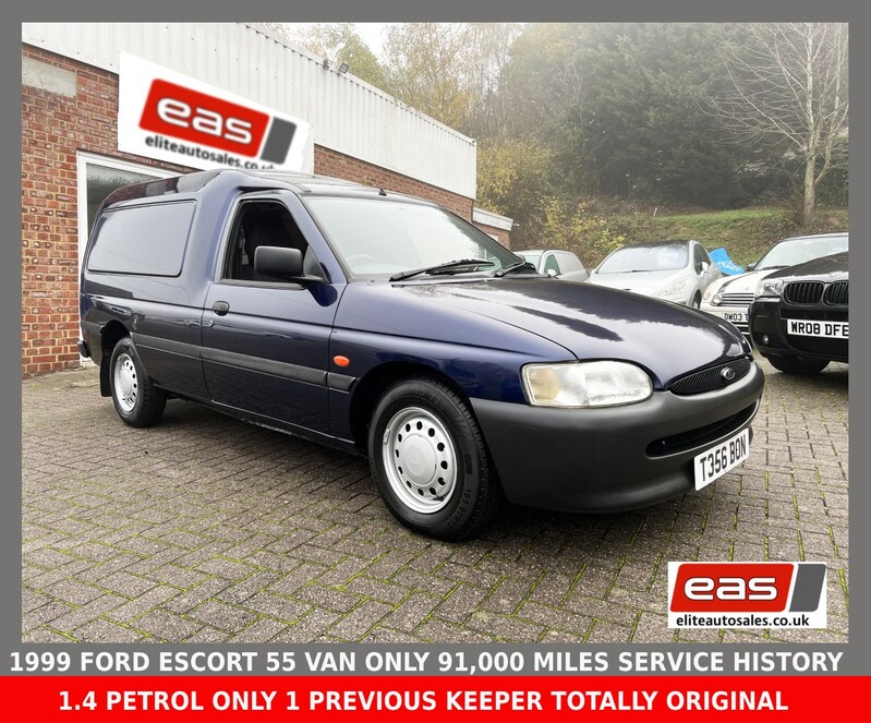 View FORD ESCORT 55 VAN 1.4 PETROL 2 OWNERS FROM NEW HUGE PORTFOLIO OF INVOICES ETC