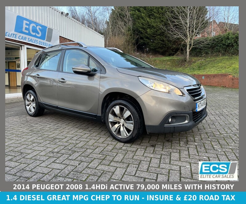 View PEUGEOT 2008 1.4 HDI ACTIVE £20 ROAD TAX - 79,000 MILES SERVICE HISTORY