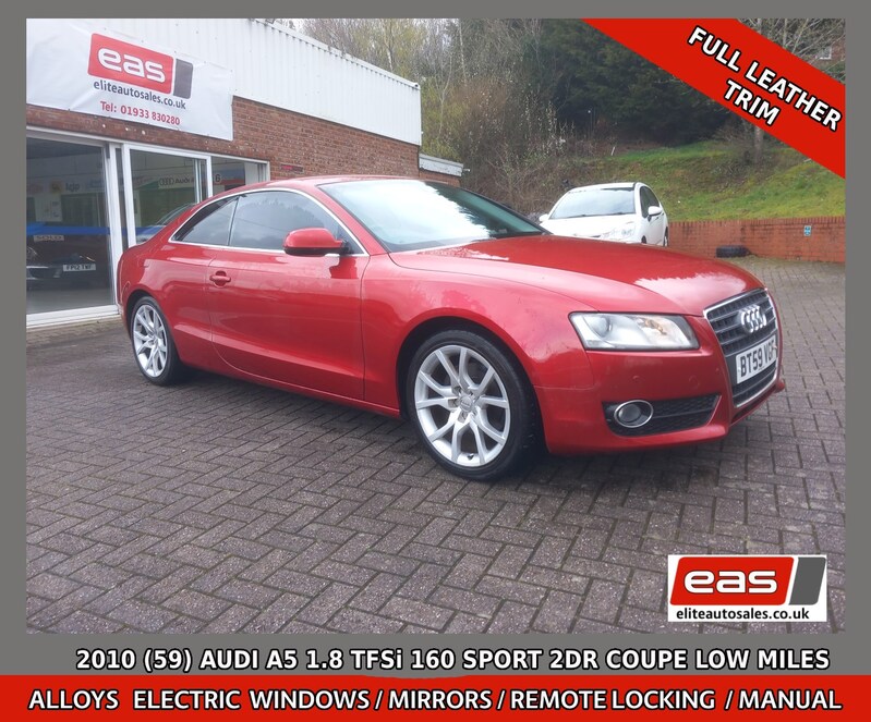 View AUDI A5 1.8 TFSI 160 SPORT 2DR COUPE LOW MILES FOR YEAR