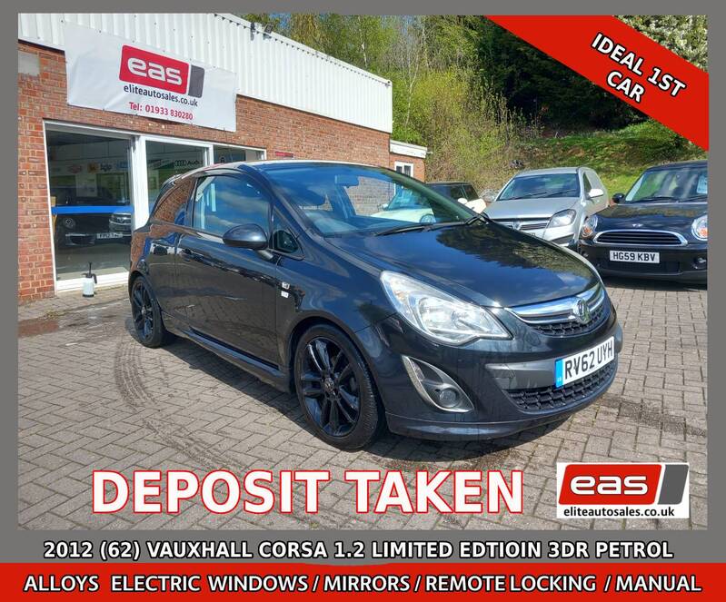 View VAUXHALL CORSA 1.2 16V LIMITED EDITION 3 DOOR BLACK METALLIC VXR STYLING PACK