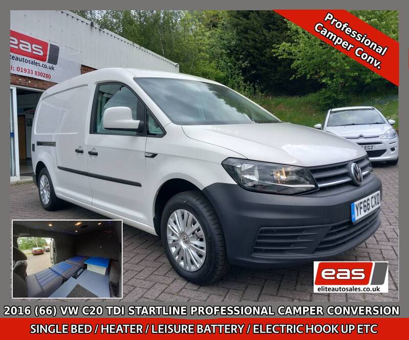 View VOLKSWAGEN CADDY MAXI CAMPER C20 TDI STARTLINE PROFESSIONAL CAMPER CONVERSION NO VAT