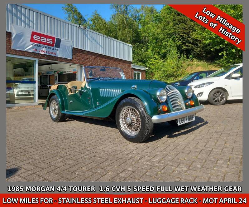 View MORGAN 4/4 1600 CVH 5 SPEED MANUAL LOW MILEAGE OF 15,553 LARGE HISTORY FILE