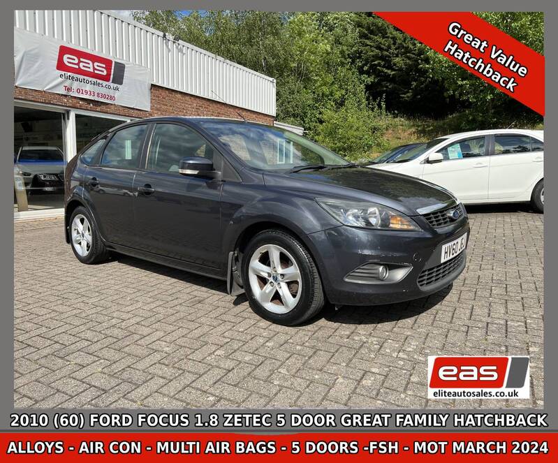 View FORD FOCUS 1.8 ZETEC PETROL 5 DOOR [Climate Pack]106,500 MILES FULL HISTORY