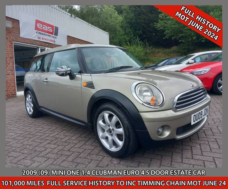 View MINI MINI ONE CLUBMAN 1.4 PETROL FULL HISTORY TO INC NEW TIMING CHAIN